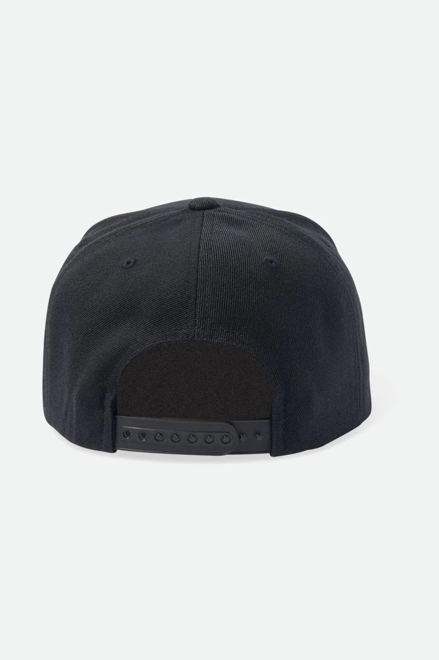 Brixton Hat Stinger Snapback Black