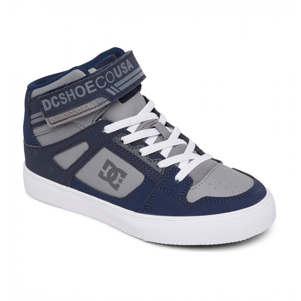 DC Youth Pure High Elastic Lace Velcro Navy/Grey