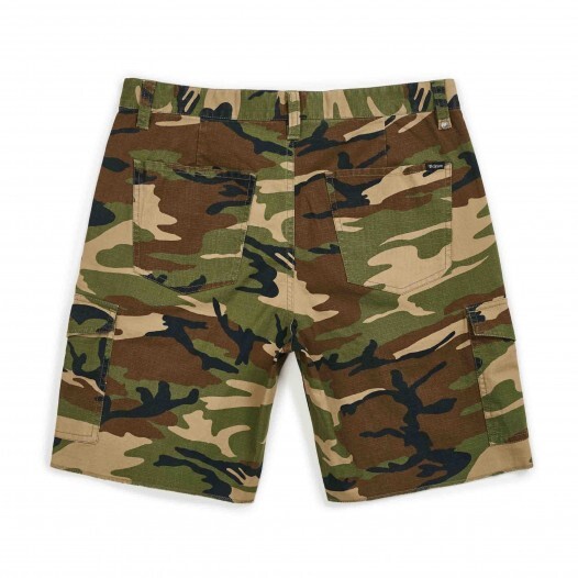 Brixton Shorts Fleet Cargo Woodland Camo