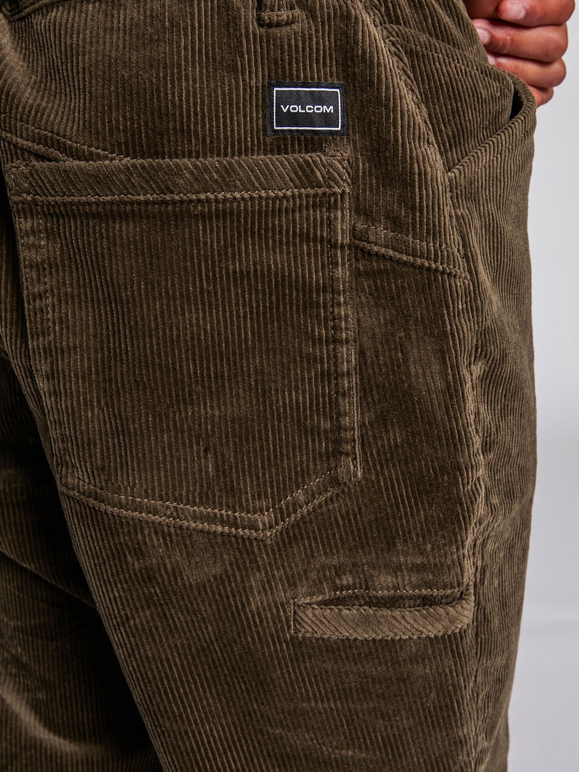 Volcom Pants Louie Lopez Tapered Corduroy Dark Earth