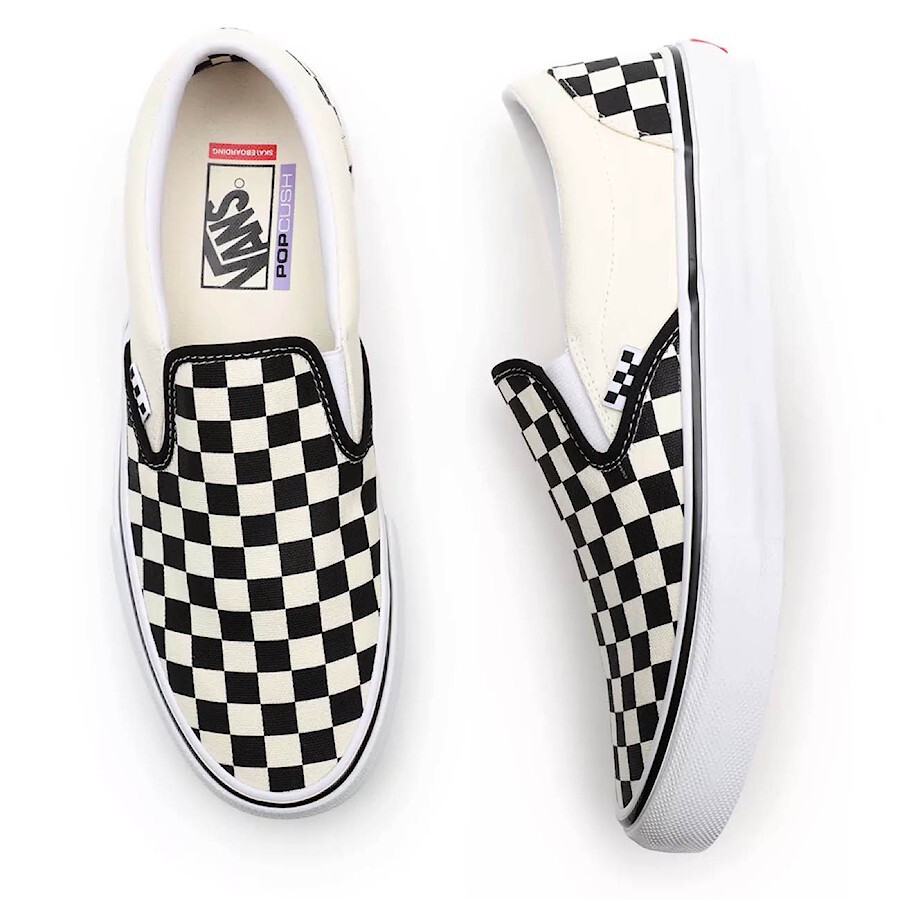 Vans Skate Slip-On Checkerboard Black/Off White - Shop Now!