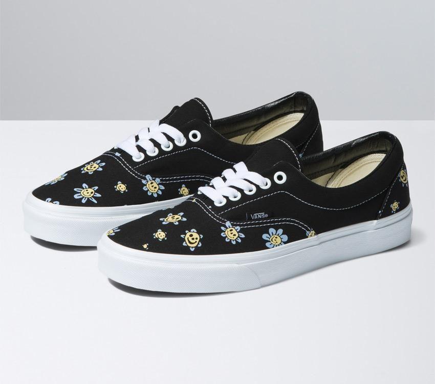 Vans Era Trippy Grin Floral Black/Yellow