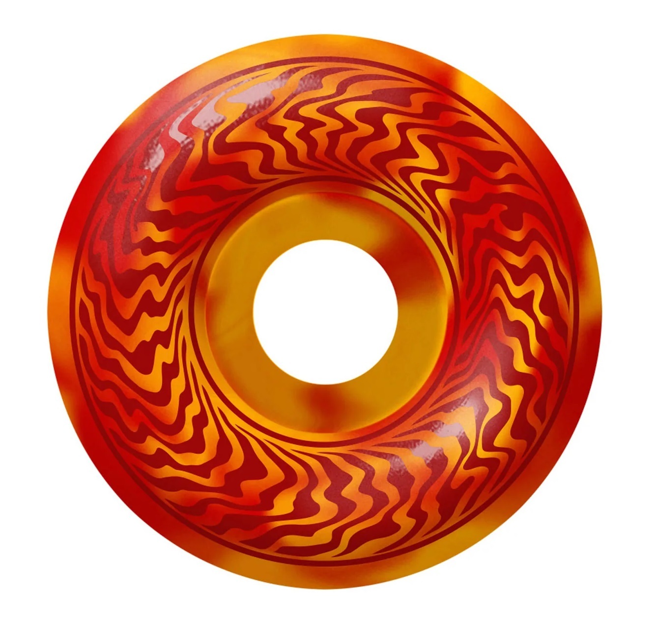 Spitfire Wheels F4 99d Swirled Classic Red Orange 56mm