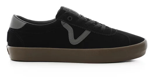 vans skate sport black gum