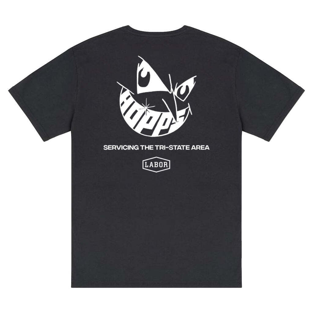 Hopps Tee Service Wear Black - Stylish and Durable Skateboard Tee