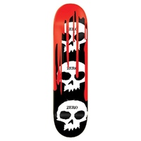 Zero Deck 3 Skull Blood Black/White/Red 7.75 Inch Width image