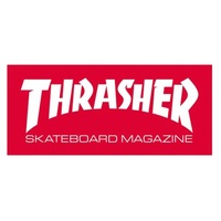 Thrasher Sticker Skate Mag Red White 9.2 Inch image