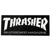 Thrasher Sticker Skate Mag Black White 6 Inch image