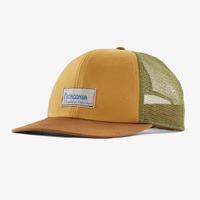 Patagonia Hat Relaxed Trucker Water People Label Pufferfish Gold image