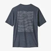 Patagonia Tee Cap Cool Daily Graphic Stratasphire Smolder Blue X-Dye image