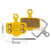 EZMTB E-Scooter Brake Pads Metallic 29.7mm wide image