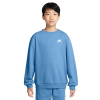 Nike Youth Jumper Club Fleece Crew Blue/White image