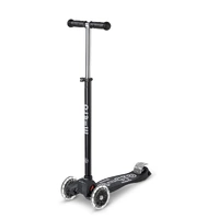 Micro Scooter Maxi Micro Deluxe Eco LED Kids Black image