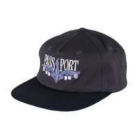 Passport Hat Lily Of The Valley Workers Cap Tar/Pitch Black image