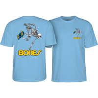 Powell Peralta Youth Tee Skate Skeleton Carolina Blue image