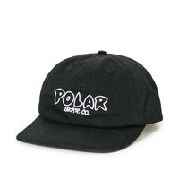 Polar Skate Co. Hat Michael Cap Outline Logo Black image