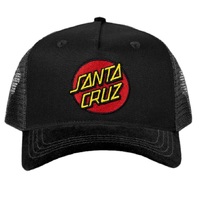 Santa Cruz Youth Hat Classic Dot Trucker Black image