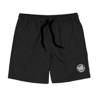 Santa Cruz Youth Shorts Elastic Waist Cruzier Solid Beach Black image