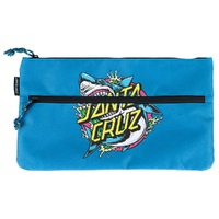 Santa Cruz Pencil Case Shark Dot Dual Zip Turquoise image