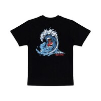 Santa Cruz Youth Tee Screaming Wave Black image