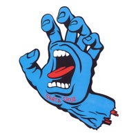 Santa Cruz Sticker Screaming Hand Blue 8.2 Inch image