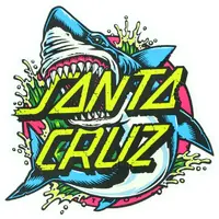 Santa Cruz Sticker Shark Dot Turquoise 4 Inch image