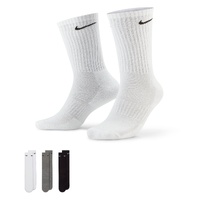 Nike Socks Crew Everyday Cush 3pk Grey/White/Black image