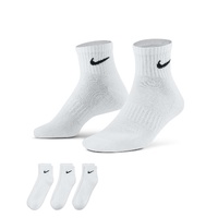 Nike Socks Ankle Everyday Cush 3pk White/Black image