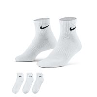 Nike Socks Everyday Cush Ankle 3pk White/Black US 8-12 image