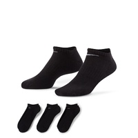 Nike Socks No Show Everyday Cush 3pk Black/White image