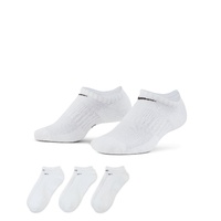 Nike Socks No Show Everyday Cush 3pk White/Black image