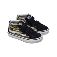Vans Youth Sk8-Mid Reissue Velcro Painted Camo Green image