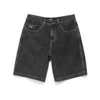 XLARGE Shorts Folded Crown Bull Denim Double Dye Black image