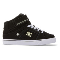 DC Youth Pure High Top Elastic Laces Velcro Black/Glow image