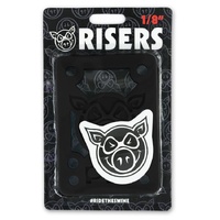 Pig Risers 1/4 Inch Hard Black image