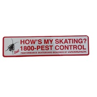 Cockroach Sticker How's My Skating image