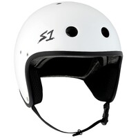 S-One S1 Helmet Retro Lifer E-Helmet White Gloss image