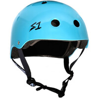 S-One S1 Helmet Mini Lifer Light Blue Metallic Gloss image