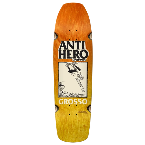 Antihero Deck Skate Shop Day 2025 Grosso Handplant Orange/Yellow Stain 9.25 Inch Width