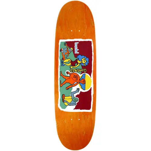 Krooked Deck Stroll Gonz Orange Stain 9.1 Inch Width