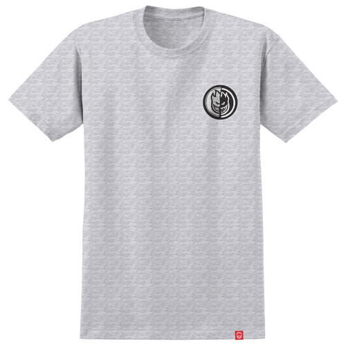 Spitfire Tee Yin Yang Ash/Black/White [Size: Mens Medium] [Colour: Grey]