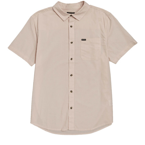 Brixton Shirt Charter Featherweight Woven Off Coral Pink [Size: Mens Medium]