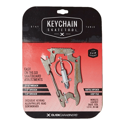 Sk8ology Tool Click Carabiner Silver