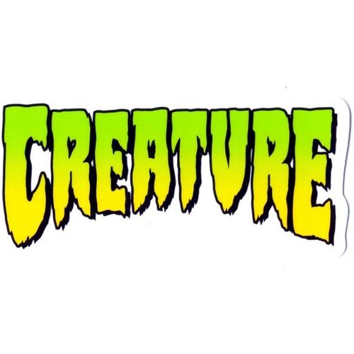 Creature Sticker Logo Green 10cm Wide