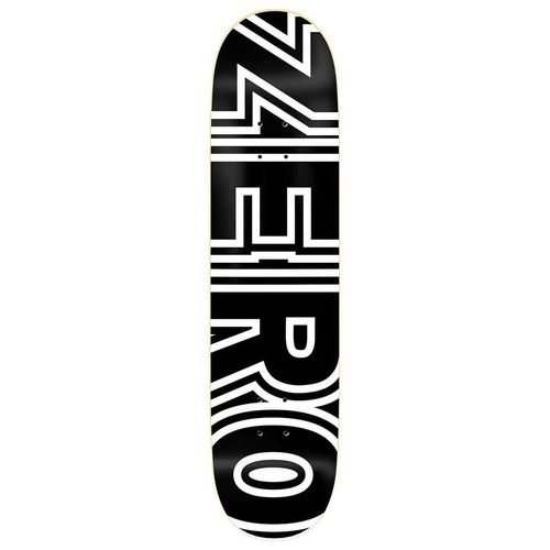 Zero Deck Bold Black/White 8.0 Inch Width