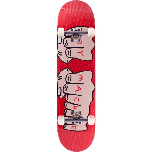 Toy Machine Complete Fists Woodgrain Red 7.75