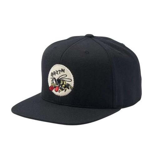 Brixton Hat Stinger Snapback Black