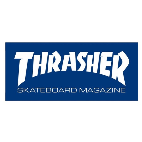 Thrasher Sticker Skate Mag Blue White 9.2 Inch