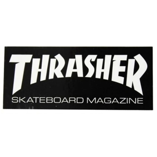 Thrasher Sticker Skate Mag Black White 9.2 Inch