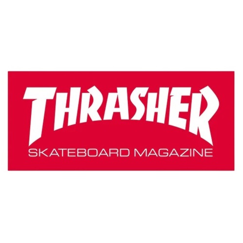 Thrasher Sticker Skate Mag Red White 9.2 Inch